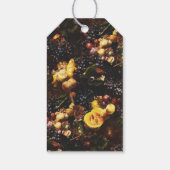 Proost Donker Elegant Bourgogne Fruitdruiven Verja Cadeaulabel (Achterkant)