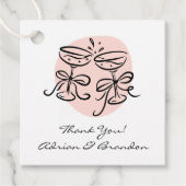 Proost Doodle Modern Bedankt Bedankjes Labels (Voorkant)