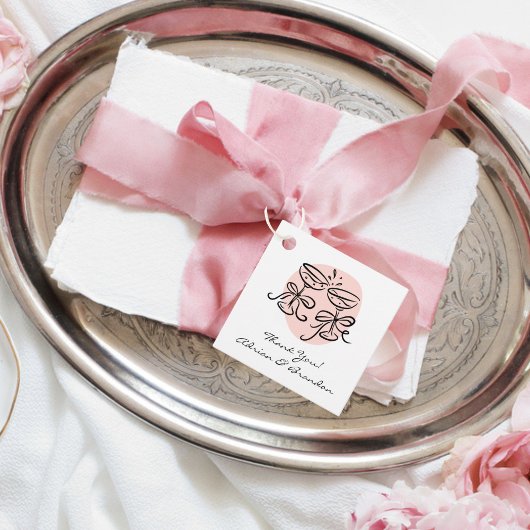 Proost Doodle Modern Dank je Bedankjes Labels