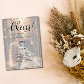 Proost Elegant 2 foto Romantische bos bruiloft Kaart