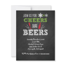 Proost en ambachtelijk bier Holiday Party Invitati