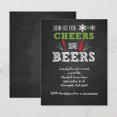 Proost en ambachtelijk bier Holiday Party Invitati Kaart (Voorkant / Achterkant)