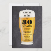 Proost En Bier 30e Verjaardag Kaart (Voorkant)