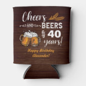 Proost en bier 40e verjaardag blikjeskoeler (Voorkant)