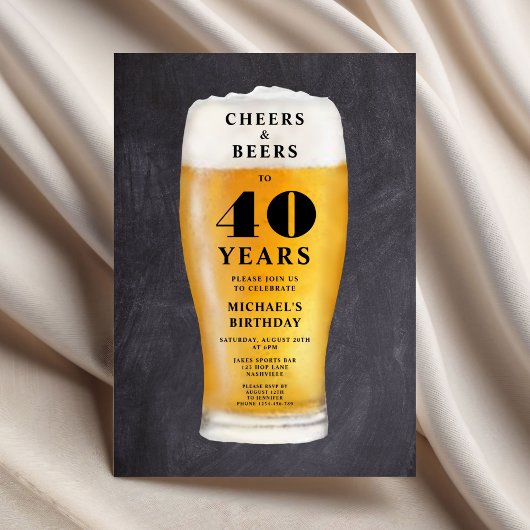 Proost En Bier 40e Verjaardag Kaart
