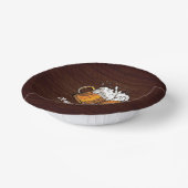 Proost en bier 40e verjaardag papieren kommen (Gebogen)