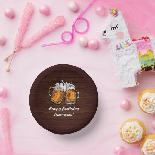 Proost en bier 40e verjaardag papieren kommen (Feest)