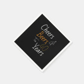 Proost en bier 40e verjaardag servet (Hoek)