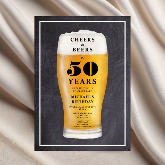 Proost En Bier 50e Verjaardag Kaart
