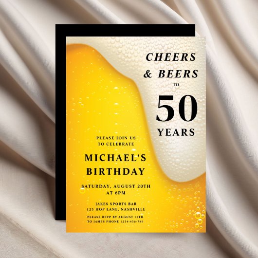 Proost En Bier 50e Verjaardag Kaart