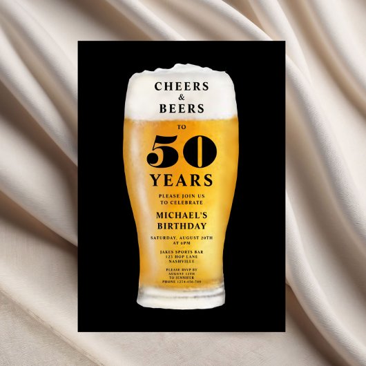 Proost En Bier 50ste Verjaardag Kaart