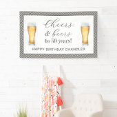 Proost en bier 50ste verjaardag spandoek (Insitu)