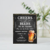 Proost en Bier 50ste Verjaardagsfeest Budget (Staand voorkant)