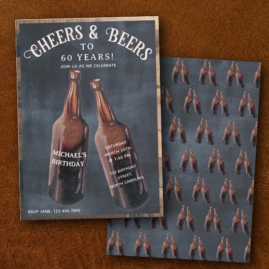 Proost en Bier 60e Bier Verjaardagsfeestje Kaart