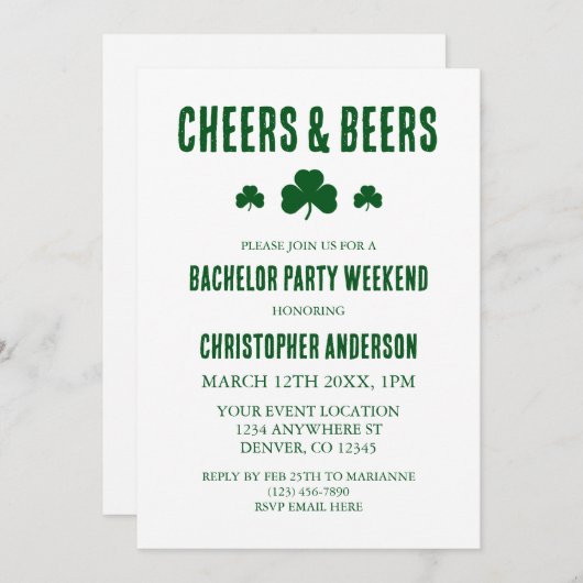 Proost en Bier Afscheidscadeau Kaart (Voorkant / Achterkant)