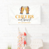 Proost en Bier Bierglas Verjaardagsfeestje Spandoek (Insitu)