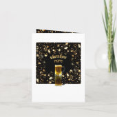 "Proost en bier" Elegant 50ste verjaardagsfeestje (Achterkant)