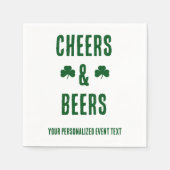 Proost en bier feest evenement servet (Voorkant)