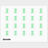 Proost en Bier Feest Event Ronde Sticker (Vel)