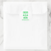 Proost en Bier Feest Event Ronde Sticker (Tas)