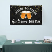 Proost en Bier & [Naam]’s Grote Dag Rustiek  Spandoek (Beurs)