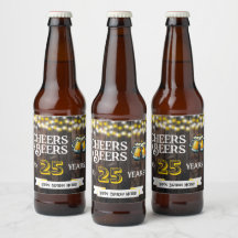 Proost en bier op 25 jaar rustige verjaardag