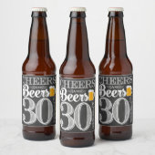 Proost en bier op 30 jaar Bierflesetiket Etiket (Flessen)