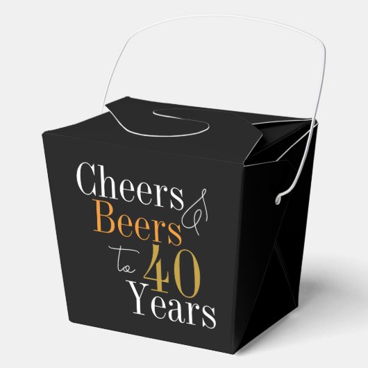 Proost en bier op 40 jaar 40e verpartij bedankdoosjes (Voorkant)
