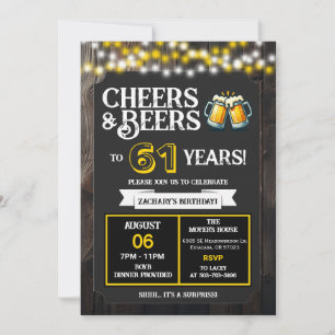 Proost en Bier op 61 Jaar Verjaardagsfeest in de A Kaart