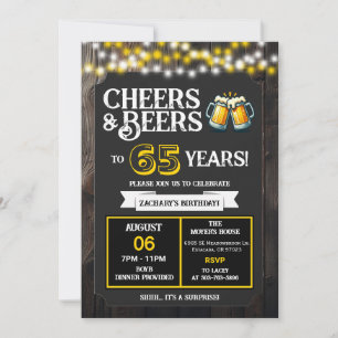 Proost en Bier op 65 Jaar Verrassingsachtertuin Kaart