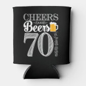 Proost en bier op 70 jaar Koelbox Blikjeskoeler (Voorkant)