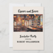 Proost en bier op maat vrijgezellenfeest kaart (Achterkant)