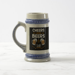 Proost en bier op mijn 50 jaar bierpul