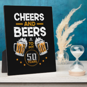 Proost en bier op mijn 50 jaar fotoplaat