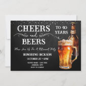 Proost en Bier Pensioenfeest Rustiek Kaart (Voorkant)