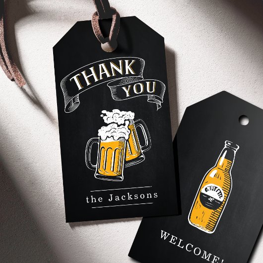 Proost En Bier Verjaardag Bedankt Cadeaulabel