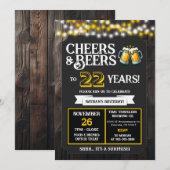 Proost en Bier voor 22 Jaar Surprise Brouwerij Kaart (Voorkant / Achterkant)