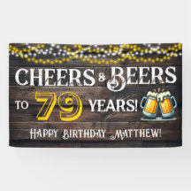 Proost en Bier voor 79 Jaar Verjaardagsfeest Banne