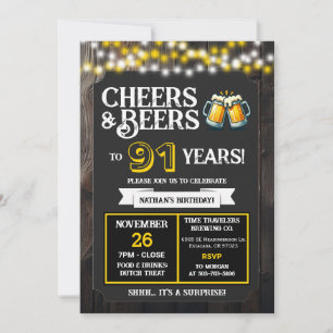 Proost en Bier voor 91 Jaar Surprise Brouwerij Kaart
