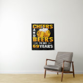 Proost En Bier Voor Mijn 69 Jaar 69e Verjaardagsca Wandkleed (In situ)