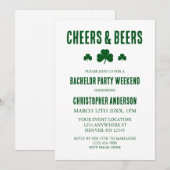 Proost en bier vrijgezellenfeest kaart (Voorkant / Achterkant)