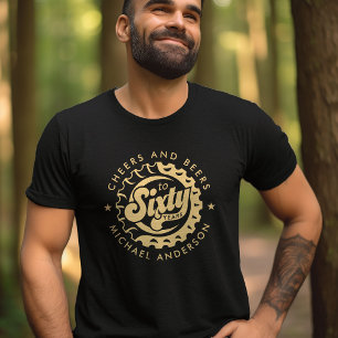 Proost En Bier Zestig Jaar Verjaardag Aangepaste N T-shirt