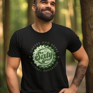 Proost En Bier Zestig Jaar Verjaardag Aangepaste N T-shirt