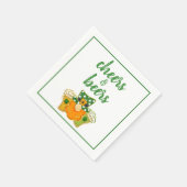 Proost en bieren Leprechaun St Patrick's Day Party Servet (Hoek)