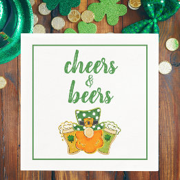 Proost en bieren Leprechaun St Patrick's Day Party Servet