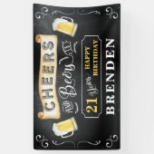 Proost en bieren op 21 jaar verjaardagsfeestje Ban Spandoek (Verticaal)