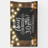 Proost en bieren Verjaardagsdecor Spandoek (Verticaal)