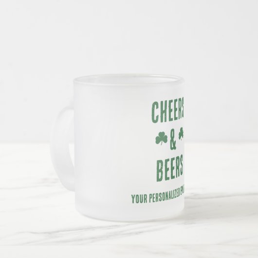 Proost- en bierfeest evenement matglas koffiemok (Voorkant links)