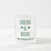 Proost- en bierfeest evenement matglas koffiemok (Center)