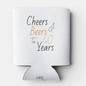 Proost en biertjes 40e verjaardag Minimal Party Fa Blikjeskoeler (Achterkant)